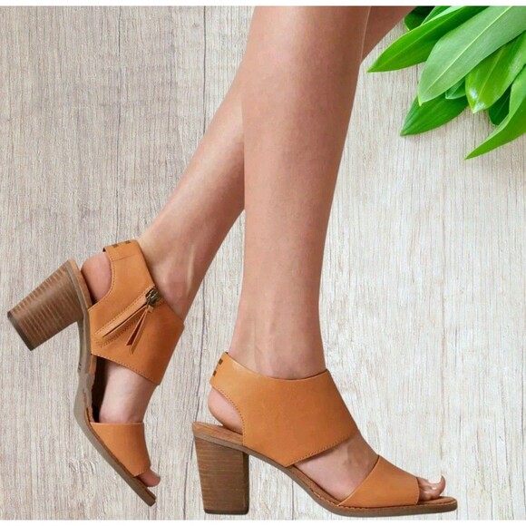 JESSICA SIMPSON Neeson Grey Kid Suede Open Toe Wedge Heels Shoe US 8 .5 M - Picture 2 of 11